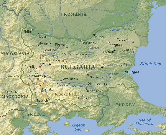 Sofija Map